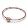 Pandora Moments Encircled Clasp Bangle