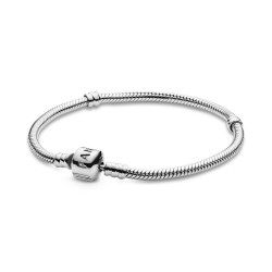 Pandora Moments Barrel Clasp Snake Chain Bracelet Pandora Moments Barrel Clasp Snake Chain Bracelet