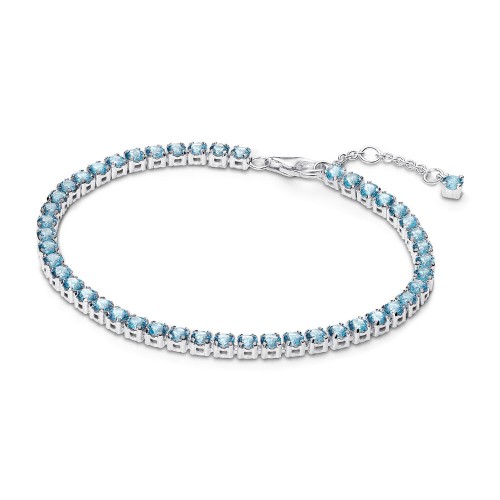 Pandora Sparkling Light Blue Tennis Bracelet Pandora Sparkling Light Blue Tennis Bracelet