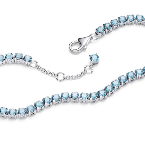 Pandora Sparkling Light Blue Tennis Bracelet Pandora Sparkling Light Blue Tennis Bracelet