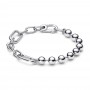 Pandora ME Metal Bead & Link Chain Bracelet