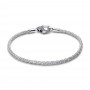 Pandora Pavé Clasp Foxtail Chain Charm Bracelet Pandora Pavé Clasp Foxtail Chain Charm Bracelet