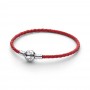 Pandora Red Braided Leather Bracelet Pandora Red Braided Leather Bracelet