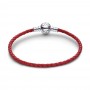 Pandora Red Braided Leather Bracelet Pandora Red Braided Leather Bracelet