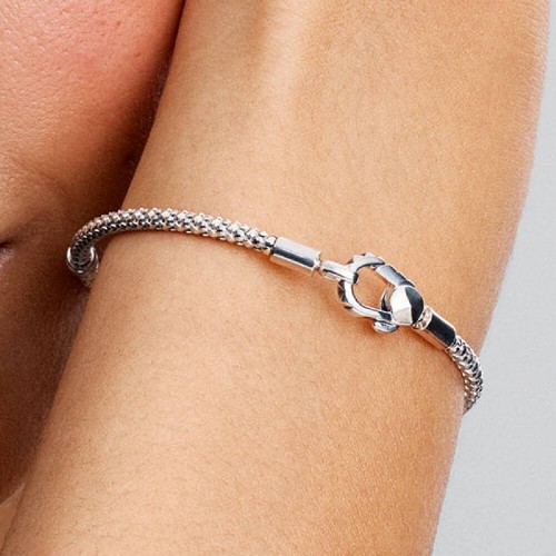 Pandora Studded Clasp & Chain Bracelet Pandora Studded Clasp & Chain Bracelet