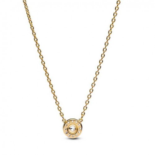 Pandora Round Pavé Halo Pendant Necklace Pandora Round Pavé Halo Pendant Necklace