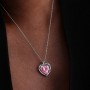 Pandora Pink Halo Heart Collier Necklace Pandora Pink Halo Heart Collier Necklace