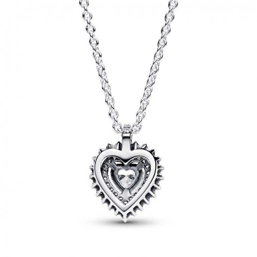 Pandora Sparkling Heart Halo Pendant Necklace