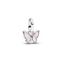 Pandora Pink Butterfly Mini Dangle Charm Pandora Pink Butterfly Mini Dangle Charm