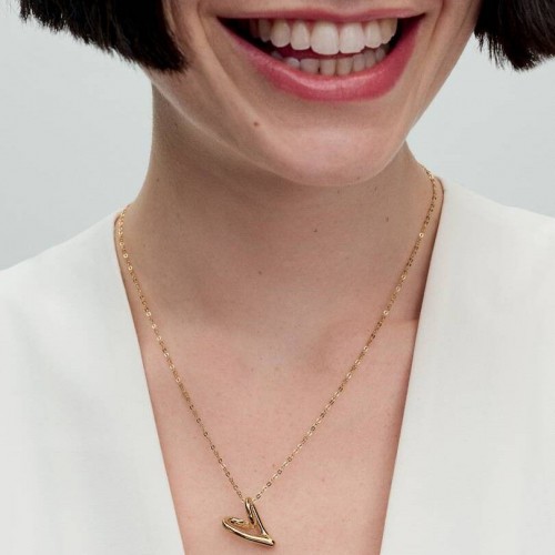 Pandora Organically Shaped Heart Pendant Necklace