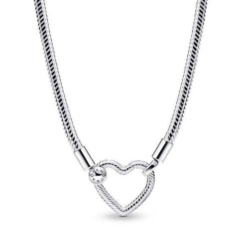 Pandora Heart Closure Snake Chain Necklace Pandora Heart Closure Snake Chain Necklace