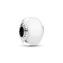 Pandora White Mini Murano Glass Charm Pandora White Mini Murano Glass Charm