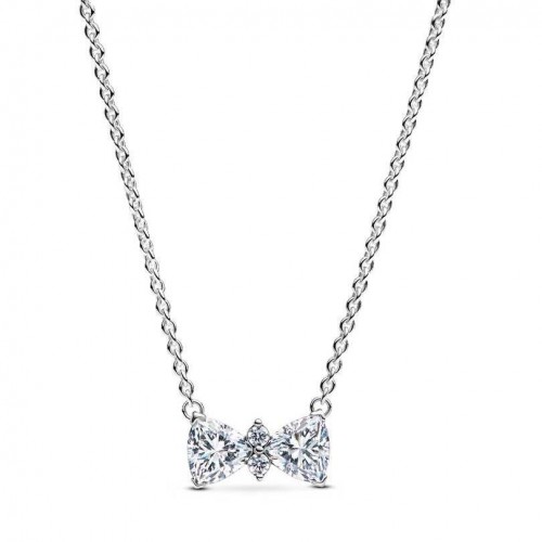 Pandora Sparkling Bow Necklace