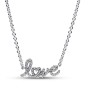 Pandora Sparkling Handwritten Love Collier Necklace