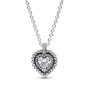 Pandora Sparkling Heart Halo Pendant Necklace