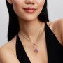 Pandora Pink Halo Heart Collier Necklace Pandora Pink Halo Heart Collier Necklace
