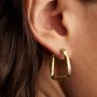 Pandora Twisted Triangle Large Hoop Earrings Pandora Twisted Triangle Large Hoop Earrings