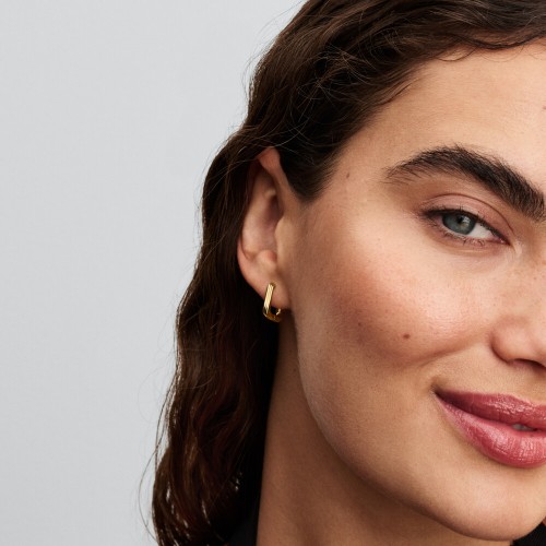 Pandora Twisted Triangle Small Hoop Earrings Pandora Twisted Triangle Small Hoop Earrings