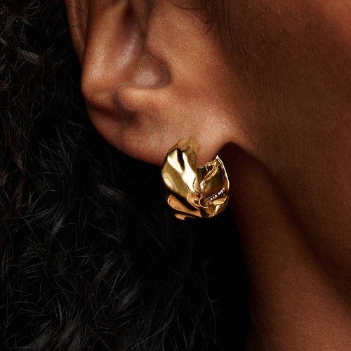 Pandora Rippled Hoop Earrings Pandora Rippled Hoop Earrings