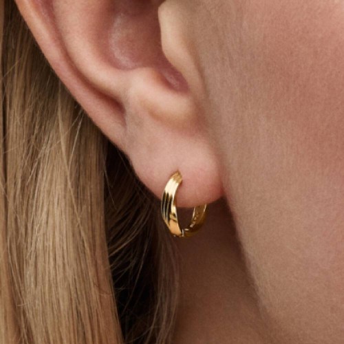 Pandora Twisted Huggie Earrings Pandora Twisted Huggie Earrings
