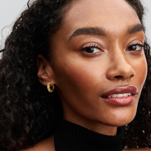 Pandora Yellow Hoop Earrings