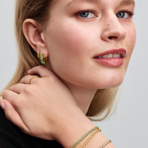 Pandora Green Hoop Earrings Pandora Green Hoop Earrings