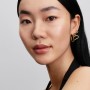 Pandora Organically Shaped Heart Small Hoop Earrings Pandora Organically Shaped Heart Small Hoop Earrings