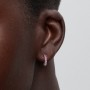 Pandora Pink Huggie Earrings Pandora Pink Huggie Earrings