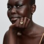 Pandora Organically Shaped Stone-Set Hoop Earrings Pandora Organically Shaped Stone-Set Hoop Earrings