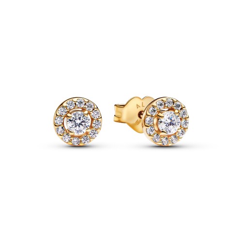 Pandora Round Pavé Halo Stud Earrings Pandora Round Pavé Halo Stud Earrings