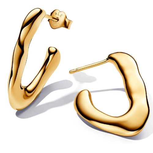 Pandora Organically V-shaped Open Hoop Earrings Pandora Organically V-shaped Open Hoop Earrings