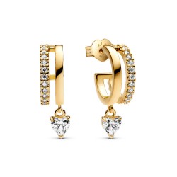 Pandora Dangling Heart Hoop Earrings Pandora Dangling Heart Hoop Earrings