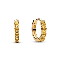 Pandora Yellow Huggie Earrings Pandora Yellow Huggie Earrings