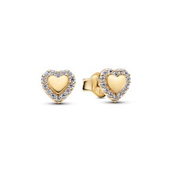 Pandora Heart Halo Stud Earrings Pandora Heart Halo Stud Earrings