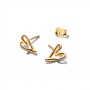 Pandora Organically Shaped Heart Stud Earrings Pandora Organically Shaped Heart Stud Earrings