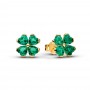 Pandora Green Lucky Clover Stud Earrings Pandora Green Lucky Clover Stud Earrings