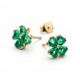 Pandora Green Lucky Clover Stud Earrings Pandora Green Lucky Clover Stud Earrings