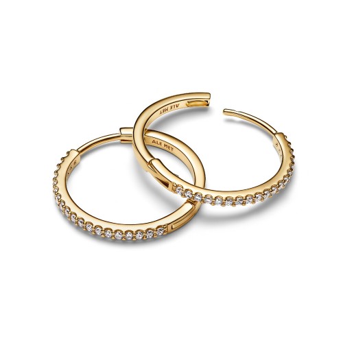 Pandora Sparkling Hoop Earrings Pandora Sparkling Hoop Earrings