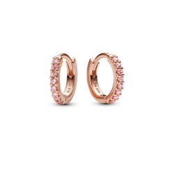 Pandora Sparkling Pink Huggie Hoop Earrings Pandora Sparkling Pink Huggie Hoop Earrings