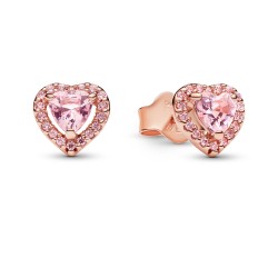 Pandora Pink Elevated Heart Stud Earrings Pandora Pink Elevated Heart Stud Earrings