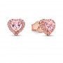 Pandora Pink Elevated Heart Stud Earrings Pandora Pink Elevated Heart Stud Earrings