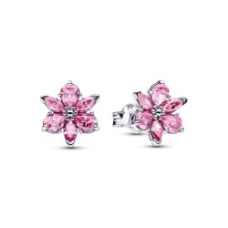 Pandora Herbarium Sparkling Pink Flower Stud Earrings Pandora Herbarium Sparkling Pink Flower Stud Earrings