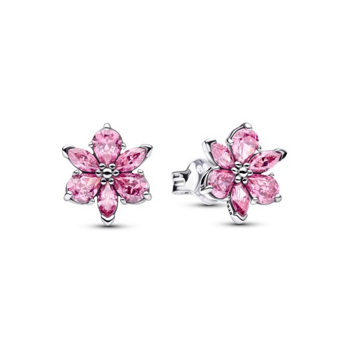 Pandora Herbarium Sparkling Pink Flower Stud Earrings Pandora Herbarium Sparkling Pink Flower Stud Earrings