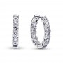 Pandora Sparkling Row Eternity Hoop Earrings Pandora Sparkling Row Eternity Hoop Earrings