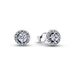 Pandora Round Pavé Halo Stud Earrings Pandora Round Pavé Halo Stud Earrings