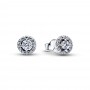 Pandora Round Pavé Halo Stud Earrings Pandora Round Pavé Halo Stud Earrings