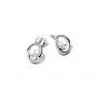 Pandora Organically Shaped Oval & Treated Freshwater Cultured Pearl Stud Earrings Pandora Organically Shaped Oval & Treated Freshwater Cultured Pearl Stud Earrings