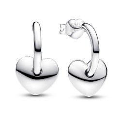 Pandora Heart Open Hoop Earrings
