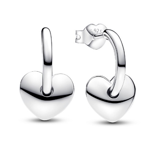Pandora Heart Open Hoop Earrings