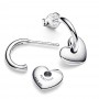 Pandora Heart Open Hoop Earrings